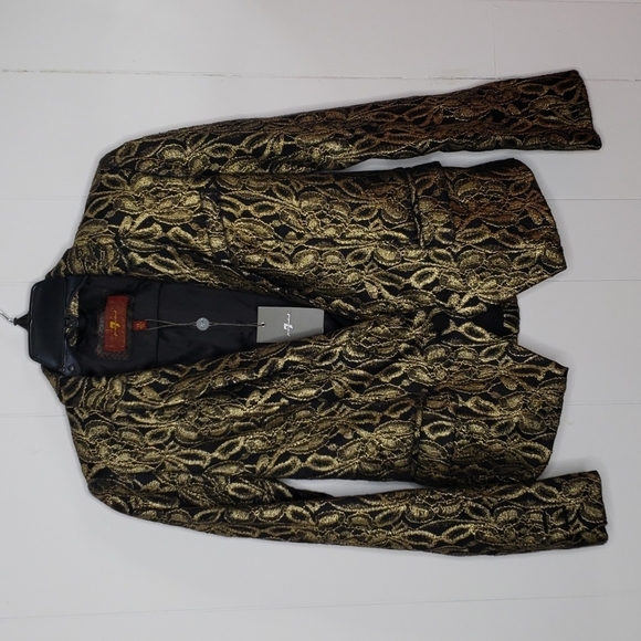 7 For All Mankind Jackets & Blazers - 7 FOR ALL MANKIND Metallic Jacquard Blazer Sz. XSM